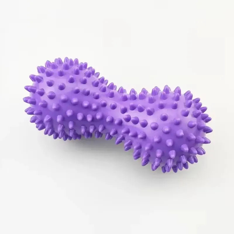 1 Pieza Pelota de Masaje en Forma de Cacahuete - Pelota de Masaje con Pinchos de PVC de Colores - Pelota Sensorial para Dolor Muscular y Estrés - Masajeador Muscular para Pies para Relajación