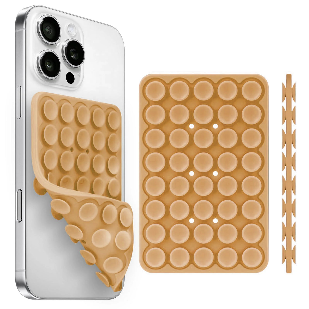 Soporte para móvil con ventosa de silicona, multifuncional, fijo y antideslizante; ventosa de goma desmontable de doble cara para móvil