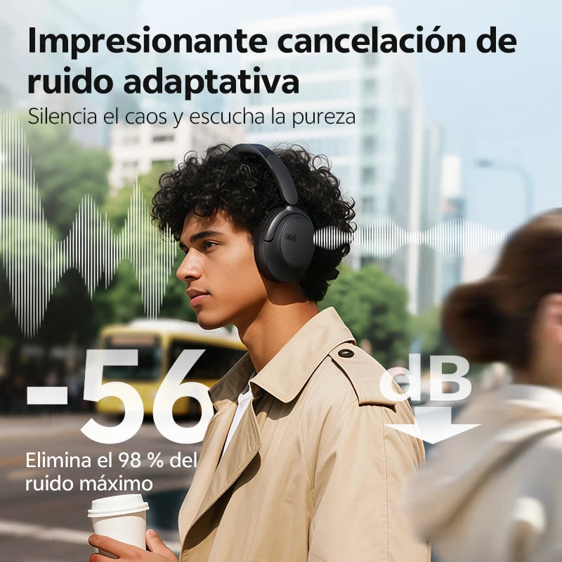 QCY H3S:  con cancelación activa de ruido adaptativa de 56 dB y 102 horas de autonomía