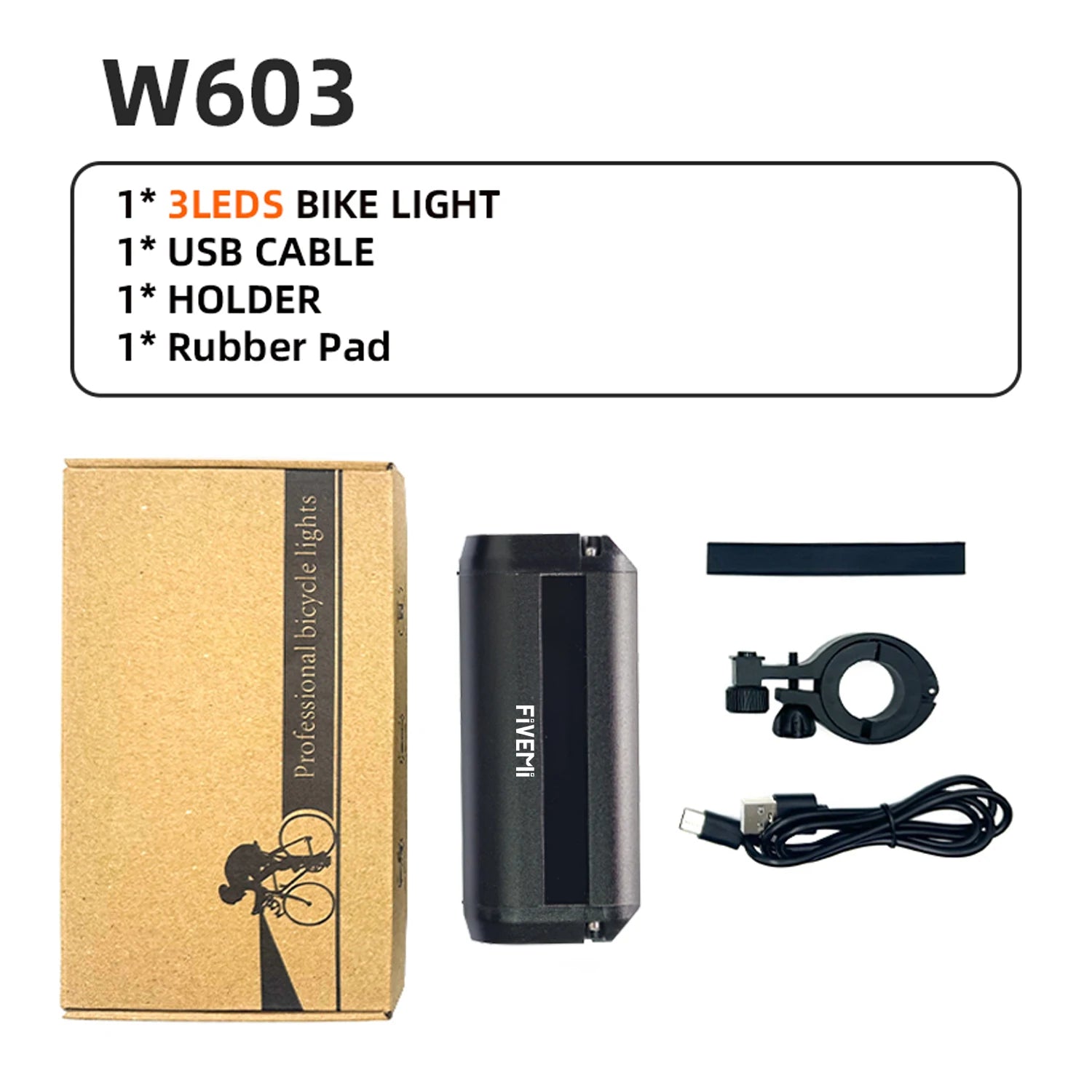 Fivemi 5Led Luces de Bicicleta MTB 10000MAH Luz de Bicicleta Recargable Linterna Bicicleta Accesorios de Ciclismo para Exteriores para Patinete Eléctrico