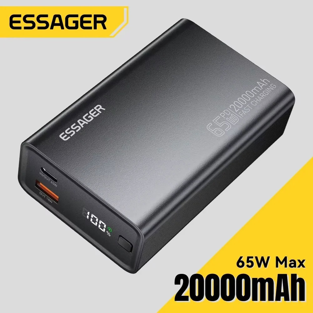 Essager : 20 000 mAh, carga rápida PD de 65 W