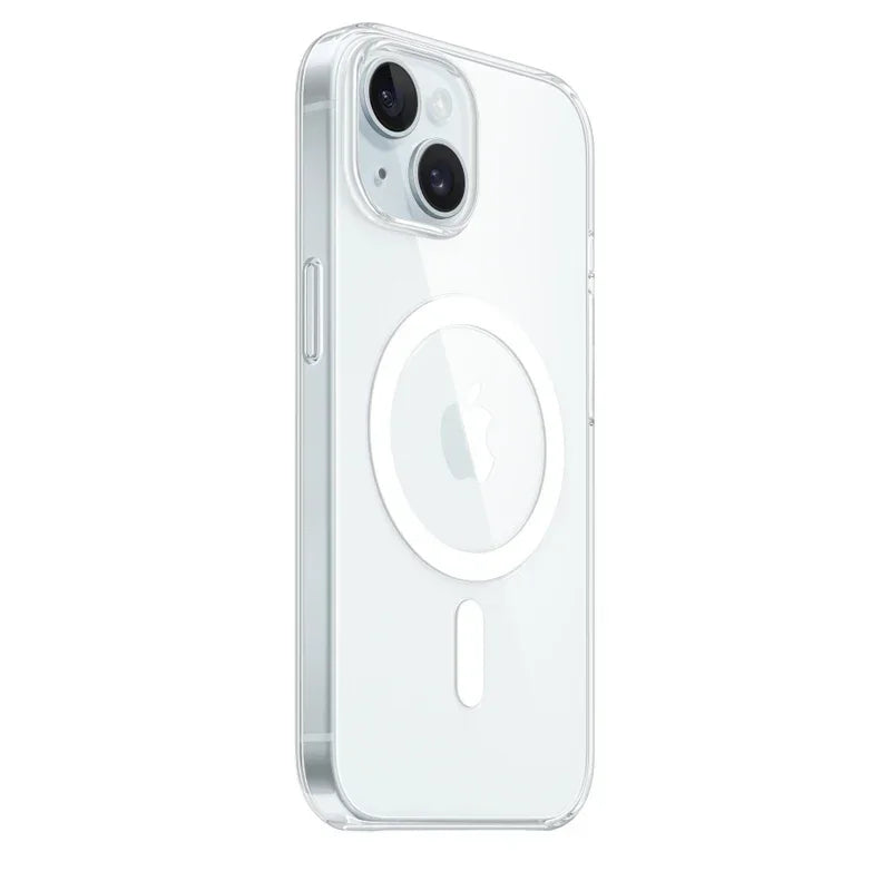 Funda transparente magnética para iPhone 16, 17, 15, 14, 13, 12, 11, Pro Max, 16 Plus, 17, Air y 16e de Apple. Compatible con la carga inalámbrica MagSafe.