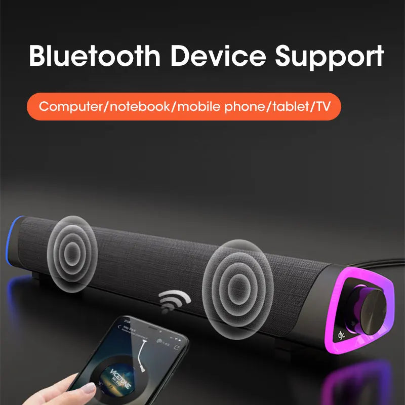 Niye: 4D sonido estéreo, subwoofer y Bluetooth, reproductor de música y altavoz con cable