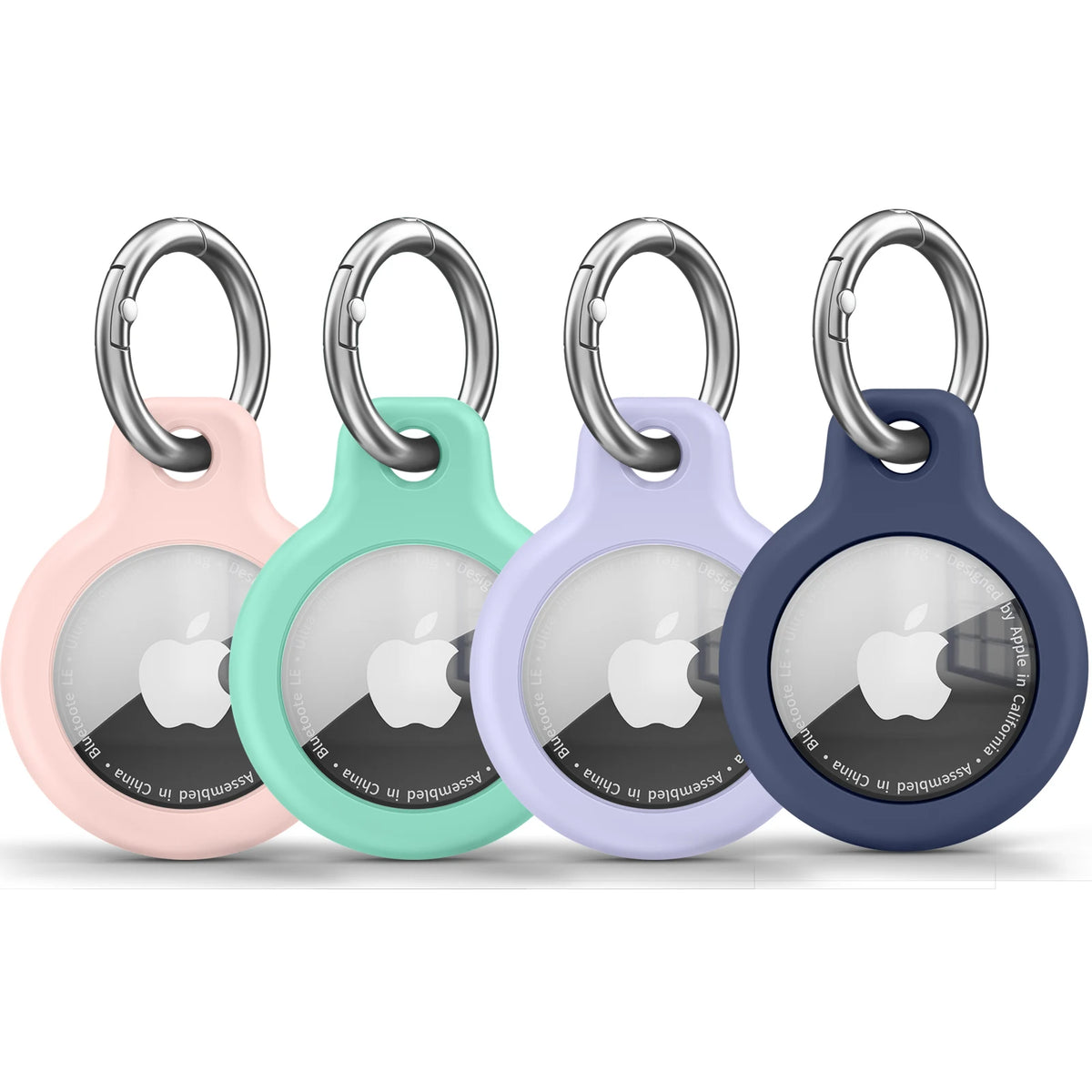 Funda de TPU para Apple AirTag con llavero: carcasa protectora antirrayaduras para localizador