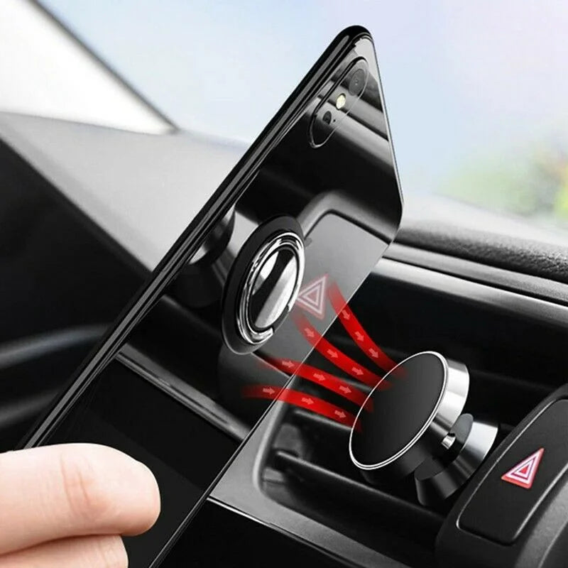 Soporte giratorio de 360º para anillos, con agarre para el móvil; soporte magnético para coche; adhesivo para la parte trasera del móvil; soporte universal