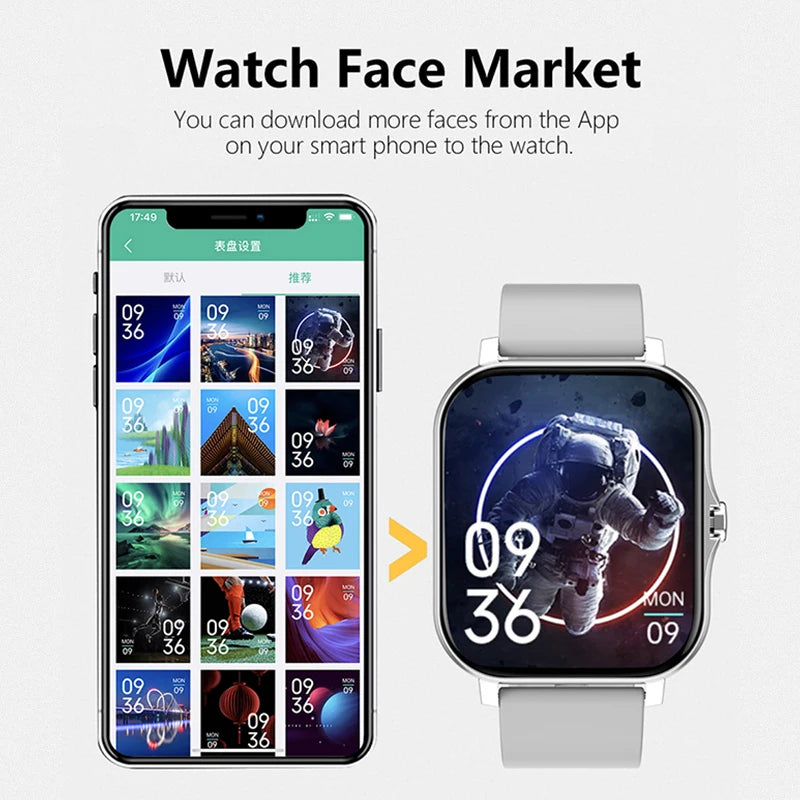 CRTORRS 2025, resistente al agua, relojes con llamadas, compatible con iOS y Android.