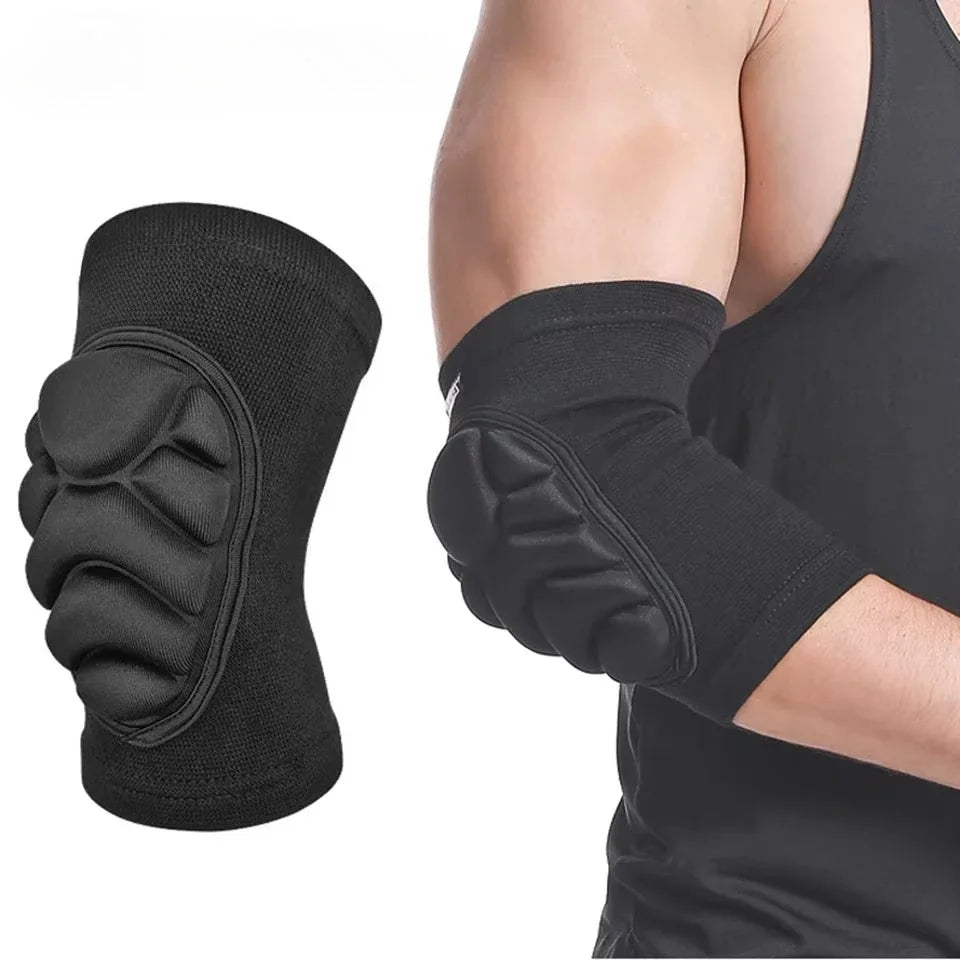 1 Par de Rodilleras Antideslizantes con Espuma EVA Gruesa, Protección para Voleibol, Fútbol, Danza, Prevención de Golpes y Colisiones - Manga para Rodilla