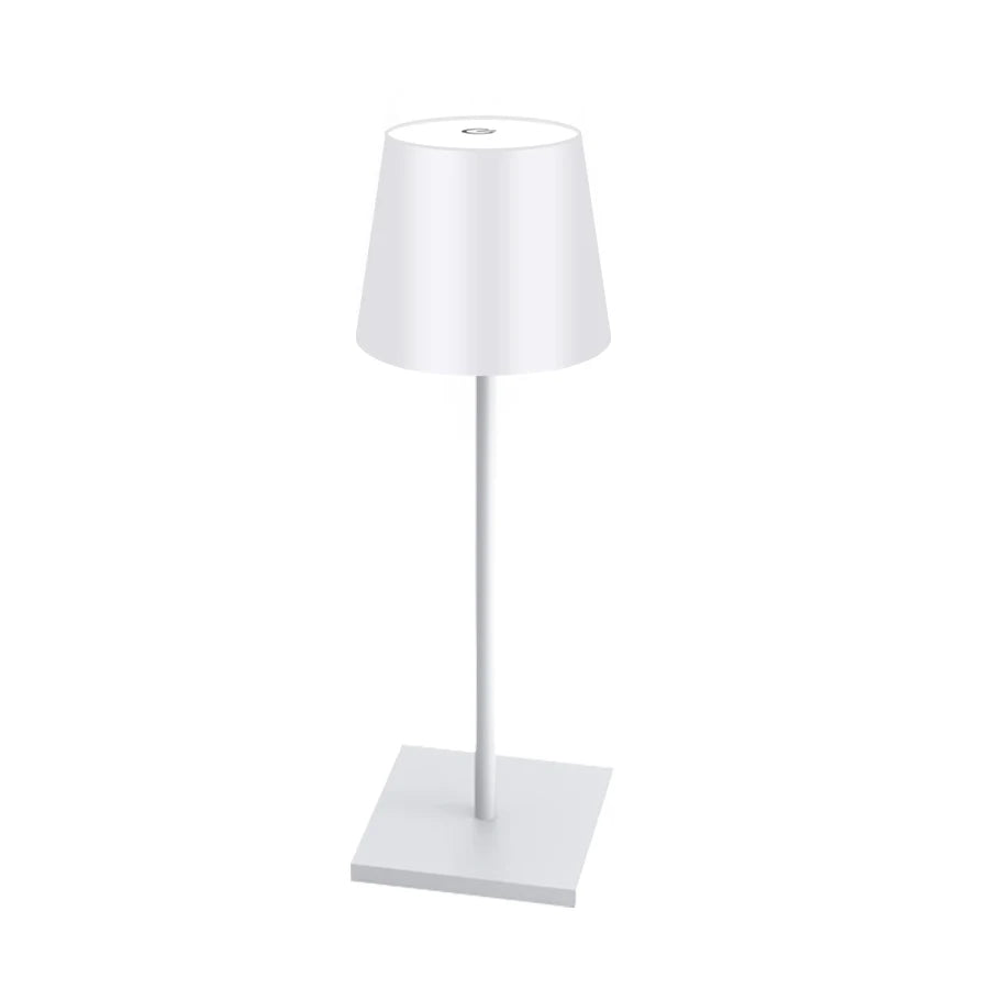 Lámpara de mesa LED recargable con interruptor táctil, 3 niveles de intensidad regulable. Iluminación ambiental creativa y decorativa para escritorios, bares y cenas.