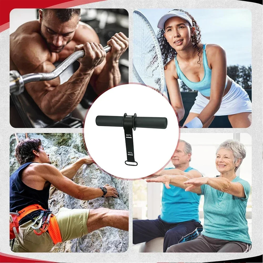 Entrenador de Fuerza Ajustable para Antebrazo - Rodillo de Muñeca para Ejercicio en Casa - Mango Engrosado Antideslizante con Correa - Equipo de Fitness para Tren Superior