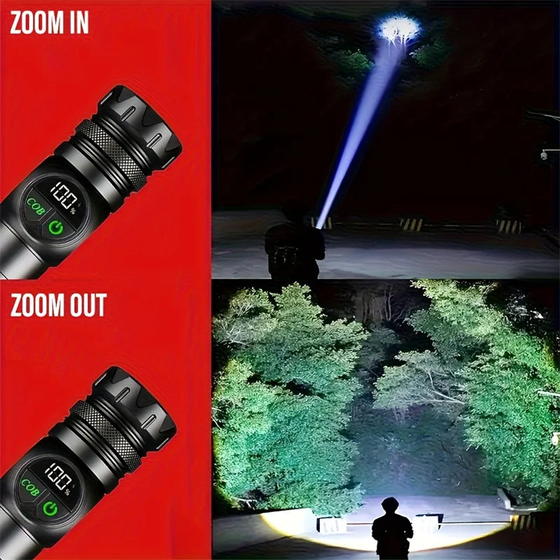 Mikenoon: magnética y táctica, con luz lateral COB y con función de zoom