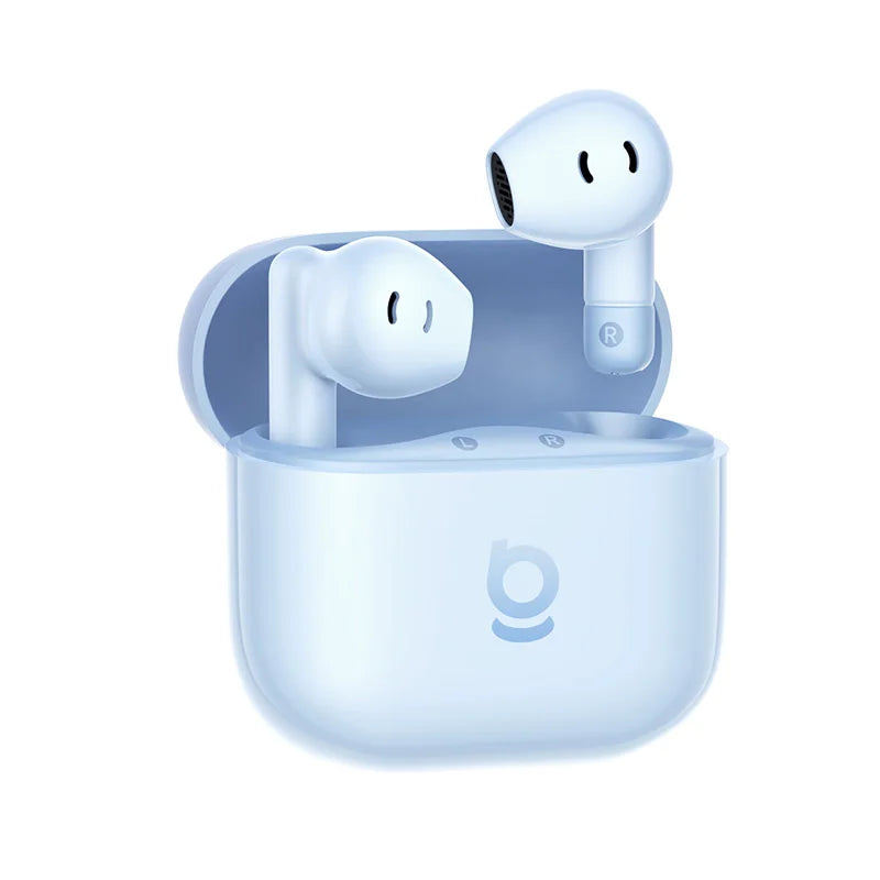 Baseus Bass BS2 Lite, Bluetooth 6.0, diseño semi-intraauricular, 2 micrófonos, cancelación de ruido activa con IA, 40 horas de autonomía, resistencia IP55, SuperBass