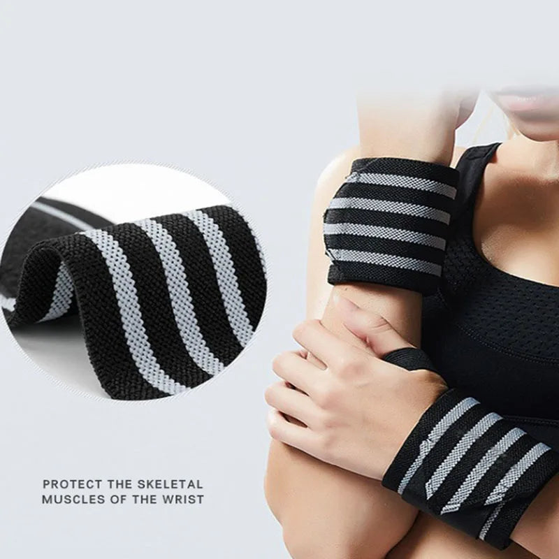1/2 Piezas Muñequera de Soporte, Correas de Sujeción Extra Fuertes, Vendas para Levantamiento de Pesas, Equipo de Protección Fitness