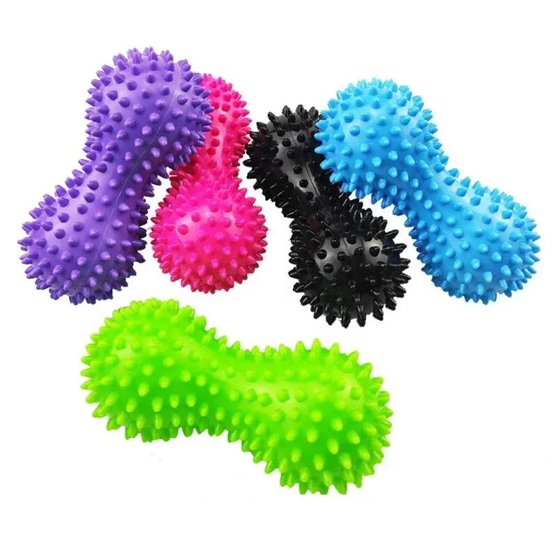 1 Pieza Pelota de Masaje en Forma de Cacahuete - Pelota de Masaje con Pinchos de PVC de Colores - Pelota Sensorial para Dolor Muscular y Estrés - Masajeador Muscular para Pies para Relajación