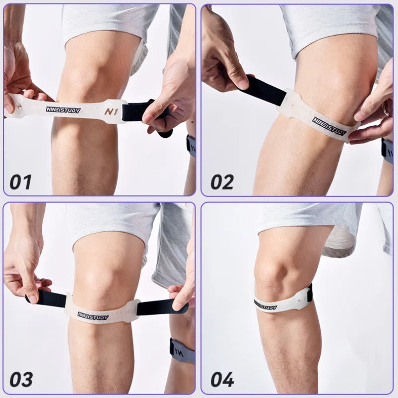 Banda Patelar Deportiva STARMAP - Soporte Fuerte para Rodilla que Reduce el Desgaste | Ajustable PVC | Adulto