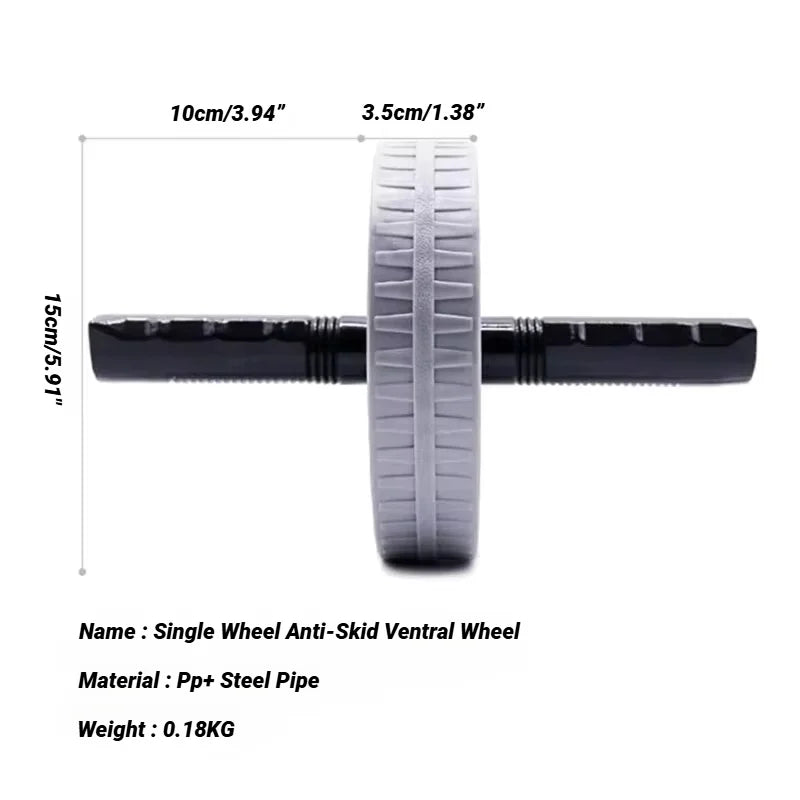 Rueda Abdominal de Alta Resistencia - Rodillo Antideslizante Silencioso con Gran Capacidad de Carga para Fortalecer Músculos, Equipo de Entrenamiento Fitness para Uso en Casa