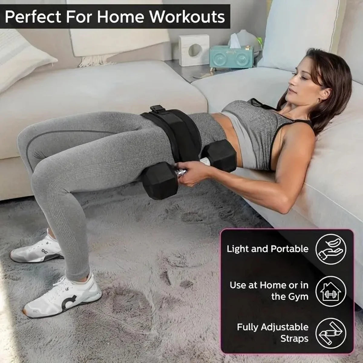 Cinturón Ajustable con Peso / Cinturón Lastre Ajustable para Entrenamiento en Casa, Entrenamiento con Mancuernas y Moldeo de Cadera, Equipo de Fitness para Gimnasio en Casa