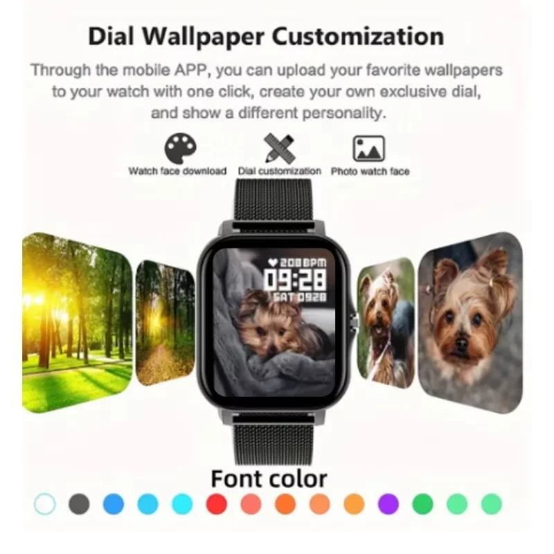 LAXASFIT 2025: con pantalla táctil completa, reloj deportivo para fitness y llamadas por Bluetooth