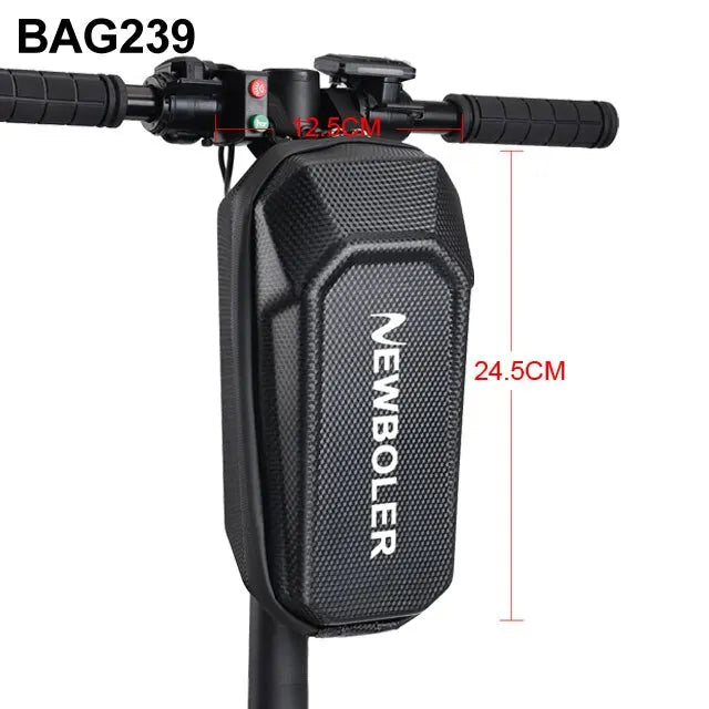 Mochila para patinete eléctrico NEWBOLER — Accesorio para vehículos eléctricos, bolsa frontal impermeable para patinete Xiaomi y bicicleta, resistente al agua y a la lluvia.
