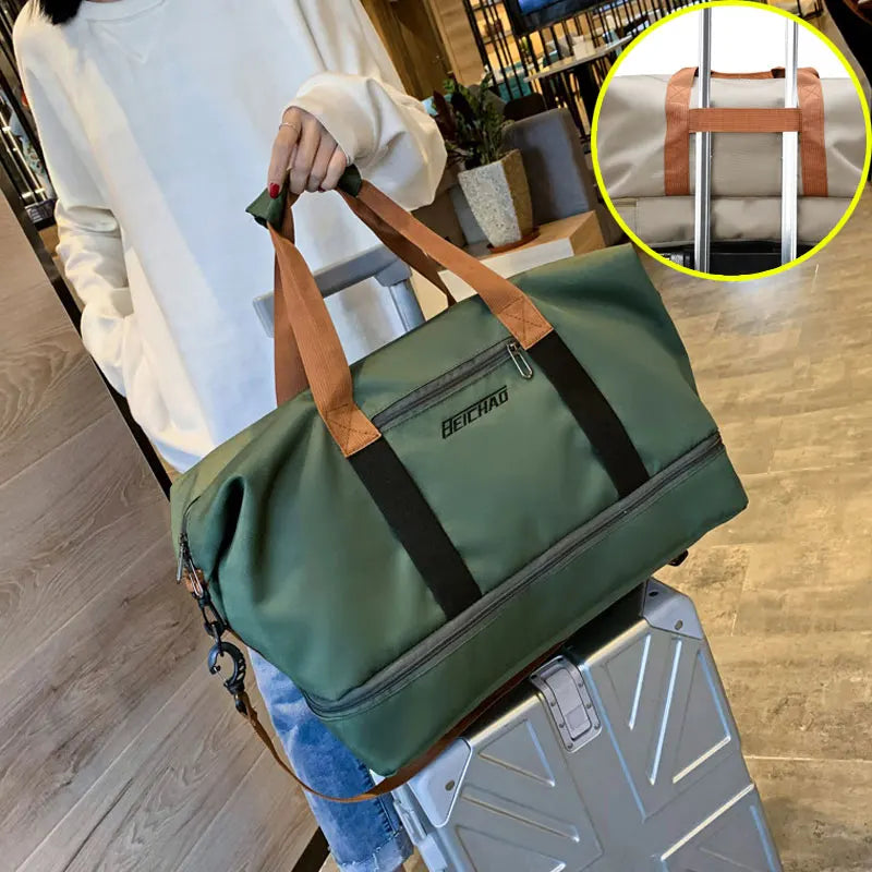 Bolsa de Gimnasio de Viaje - Equipaje de Corta Distancia - Bolsa Deportiva Portátil - Bolsa Bandolera Cruzada al Pecho - Bolsas de Mano - Bolsa de Lona - Bolsa de Fin de Semana para Cabina