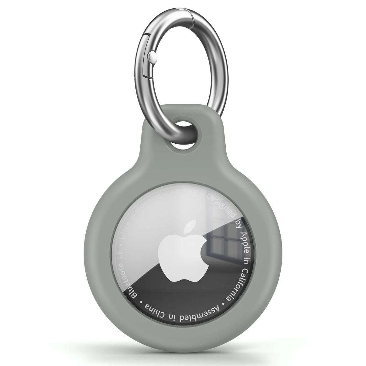 Funda de TPU para Apple AirTag con llavero: carcasa protectora antirrayaduras para localizador