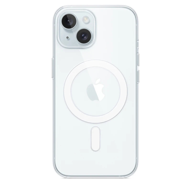 Funda transparente magnética para iPhone 16, 17, 15, 14, 13, 12, 11, Pro Max, 16 Plus, 17, Air y 16e de Apple. Compatible con la carga inalámbrica MagSafe.